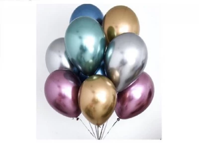 12&quot; Latex Metallic Balloons for Party, Birthday, Wedding, Metallic Pearl Chrome Balloon Packs
