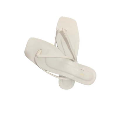 dels aya white sandals