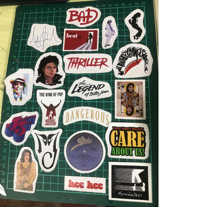20 pcs Michael Jackson Vinyl Sticker Set
