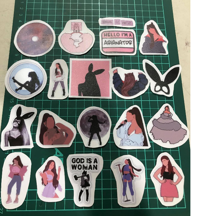 20 pcs Ariana Grande Vinyl Sticker Set