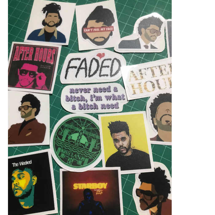 20 pcs The Weeknd Vinyl Sticker Set