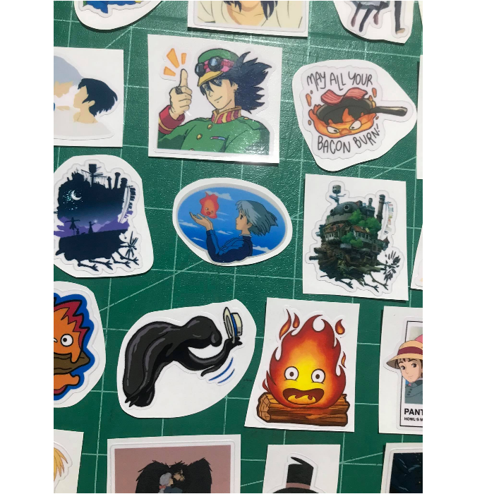 20 pcs Howl’s Moving Castle Japanese Ghibli Vinyl Sticker Set