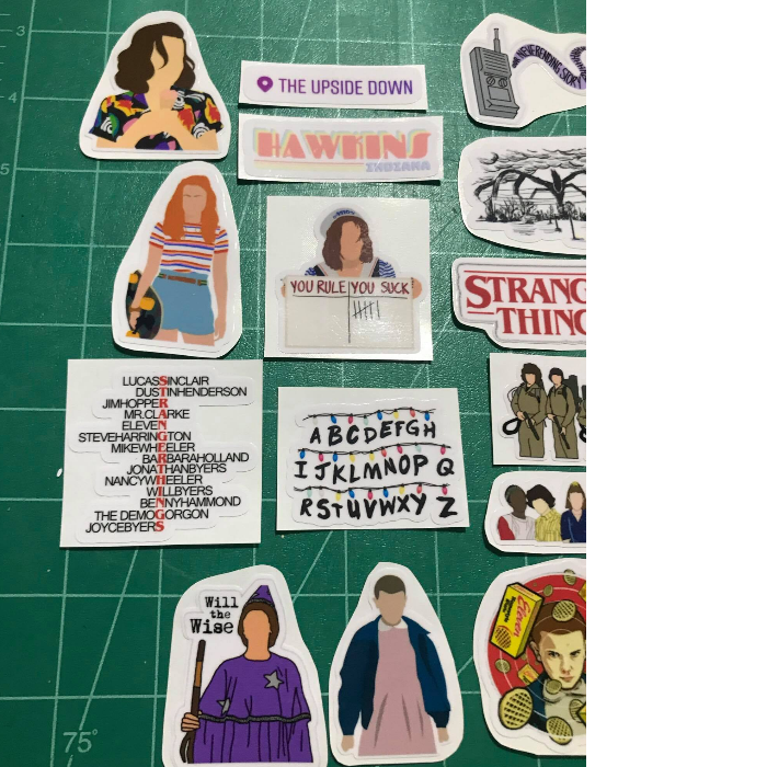 20 pcs Stranger Things Vinyl Sticker Set