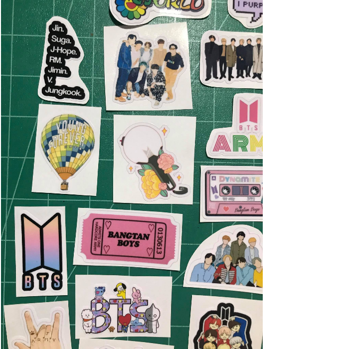 20 pcs BTS Vinyl Sticker Set