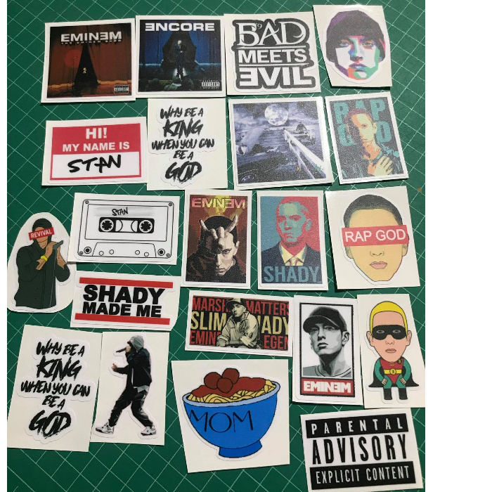 20 pcs Eminem Vinyl Sticker Set