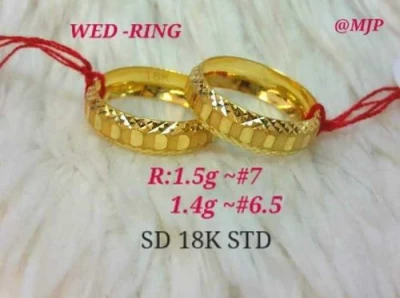 HU WEDDING RING GOLD