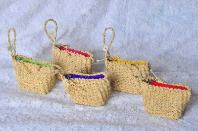 Handcrafted Cornhusk purse